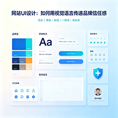 铜官建站-网站UI设计：如何用视觉语言传递品牌信任感